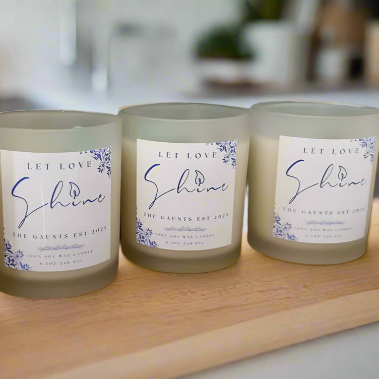 *Personalized Candle - Medium Size 8.5 oz