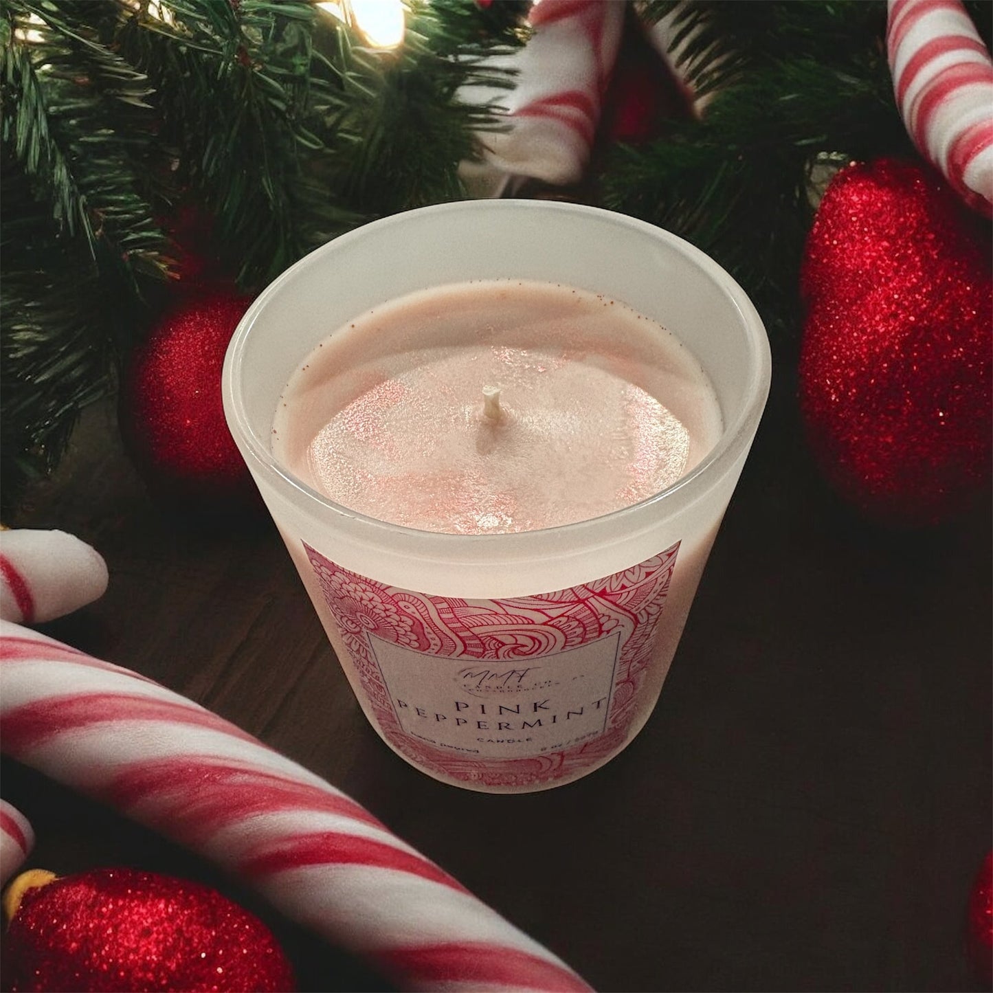 Pink Peppermint Snow